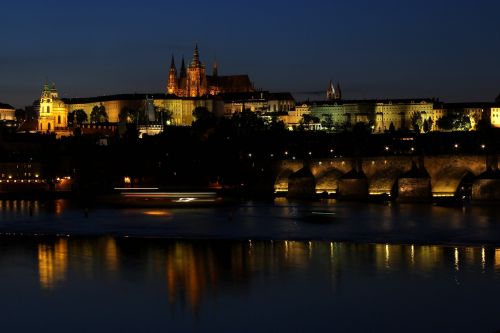 Prague, Naktis, Tiltas, Pilis