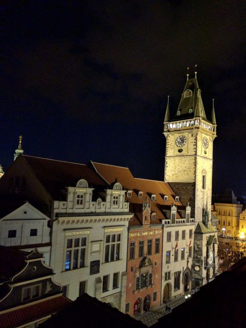Prague Night, Pilis, Miesto Panorama, Architektūra, Saulėlydis, Paveldas, Apšvietimas, Twilight, Prague, Čekų, Kelionė, Viduramžių, Senas, Miestas, Bokštas