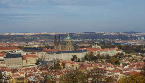 Prague,  Išsamiai,  Istorija,  Architektūra,  St & Nbsp,  Vitus & Nbsp,  Katedra,  Dangus,  Debesys,  Hradcany,  Prague & Nbsp,  Pilis,  Ruduo,  Prague