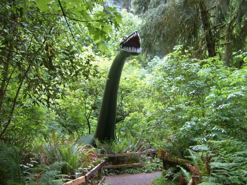 Priešistoriniai Sodai, Dinozauras, Uostas Orfordas, Oregonas, Atogrąžų Miškai