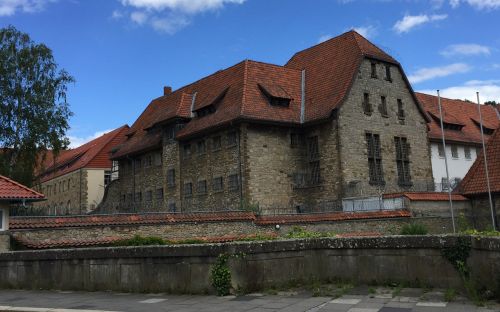 Kalėjimas, Godehardi, Hildesheimo Vokietija, Istoriškai, Tinklelis, Spygliuota Viela, Mūra