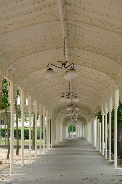 Promenada, Vaikščiojimo Takas, Baldakimas, Art Nouveau, Pasivaikščiojimas, Vichy, France