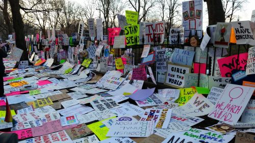Protestas, Ženklai, Moterų Žygis, Plakatas, Politinis, Protestuoti, Plakatas, Bostonas
