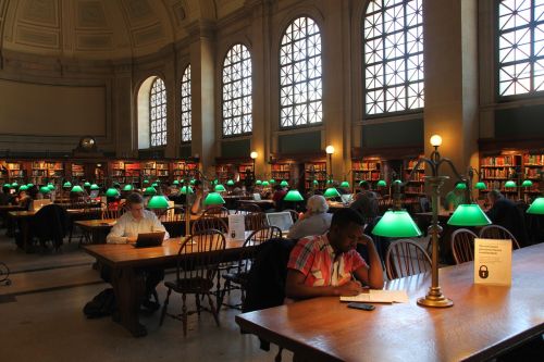 Viešoji Biblioteka, Skaitymo Kambarys, Bostonas, Architektūra, Biblioteka, Massachusetts, Turistinis