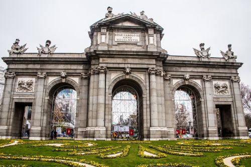 Puerta De Alcala, Madride, Paminklas, Madride Centras, Ispanija, Turizmas, Architektūra, Miesto, Arkos