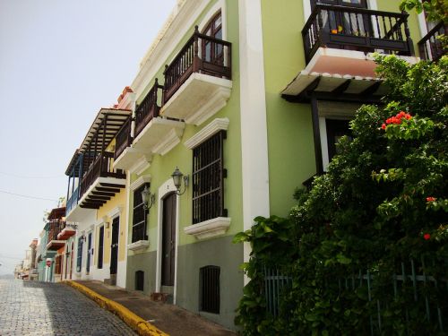 Puerto Rico, Gatvė, Architektūra, Miestas, Karibai, Spalvinga