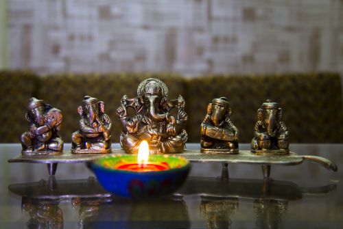 Puja, Deepavali, Diwali, Lempa, Festivalis, Indijos, Hindu