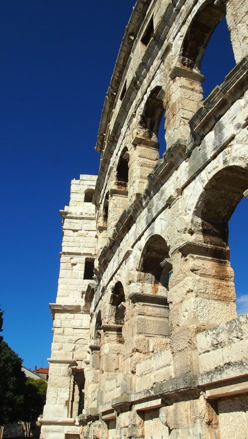 Pula, Amfiteatras, Roma, Lankytinos Vietos, Istria, Architektūra, Romėnų, Gladiatoriai, Pritraukimas, Kroatija, Uosto Miestas, Akmenys
