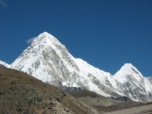 Pumori, Himalaja, Everest Trek, Kalnas, Sniegas, Kraštovaizdis, Kalnai, Vaizdingas, Nepalas