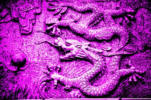 Drakonas,  Violetinė,  Skulptūra,  Meno Kūriniai,  Gyvūnas,  Kinai,  Purpurinis Drakonas
