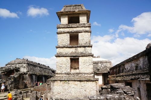 Piramidė, Palenque, Maya, Griuvėsiai, Meksika