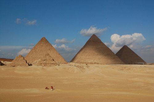 Piramidės, Egiptas, Kairas, Dykuma, Egyptian, Smėlis, Dangus
