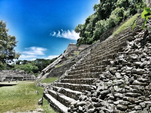 Piramidės, Palenque, Kraštovaizdis, Meksika