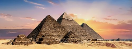 Piramidės, Egiptas, Reklama, Antraštė, Egyptian, Senovės, Dykuma, Giza