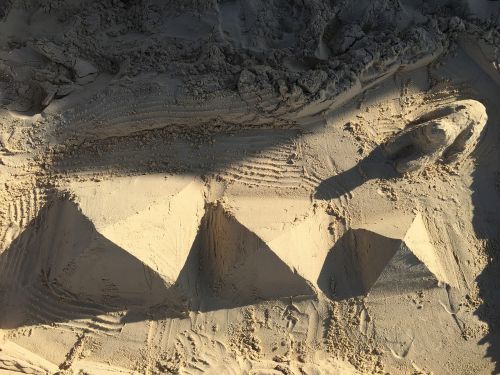 Piramidės, Papludimys, Jūra, Smėlis, Sfinksas