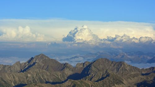 Pyrénées, Kalnas, Panorama, France, Aukščiausiojo Lygio Susitikimas, Kraštovaizdis, Gamta, Vaizdas, Debesys