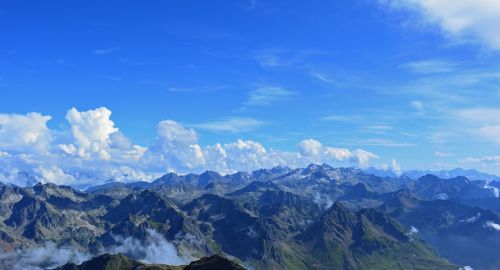 Pyrénées, Kalnas, Kraštovaizdis, Panorama, France, Aukščiausiojo Lygio Susitikimas, Aukštis, Panoraminiai Vaizdai, Gamta, Vaizdas
