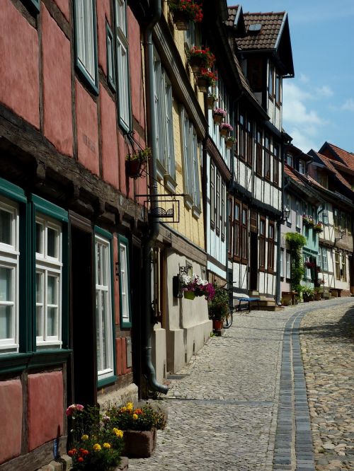 Quedlinburg, Derva, Vasara, Santūra, Architektūra, Miestas, Pastatas, Šventė, Perspektyva