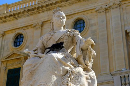 Karalienė Viktorija, Paminklas, Skulptūra, Didingas, Pragaras, Juoda Ir Balta, Malta, Gozo