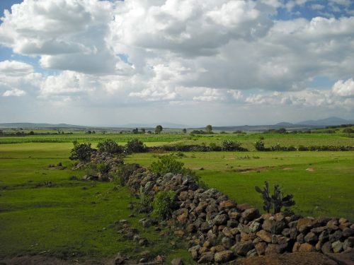 Queretaro, Kraštovaizdis, Gamta, Panorama, Peizažas, Debesys, Vaizdingas, Akmenys, Kaimas, Horizontas, Ganyklos