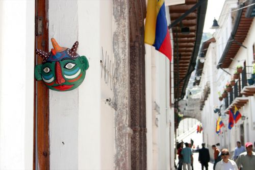 Quito Ecuador, Istorinis Centras, Kaukė, Apvalus