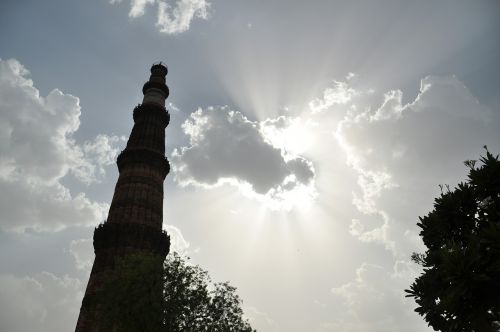 Qutub Minar, Naujasis Delis, Paminklas, Bokštas, Minaretas, Indija
