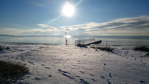 Råå Beach, Žiema, Skåne