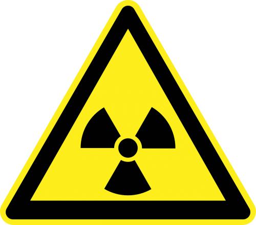 Radioaktyvus, Branduolinė, Spinduliavimo, Apšvietimas, Pavojus, Įspėjimas, Geltona, Ženklas, Simbolis, Piktograma, Nemokama Vektorinė Grafika
