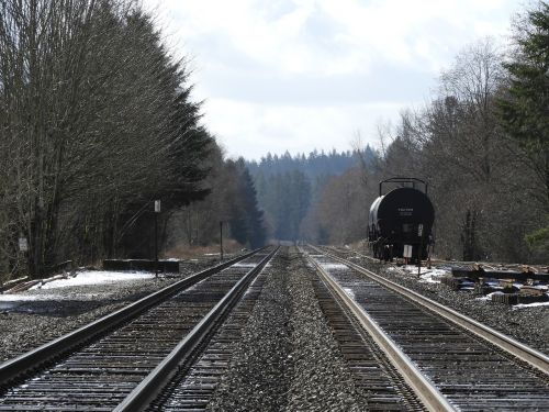Geležinkelis, Geležinkelio Bėgiai, Traukinys, Geležinkelio Automobilis, Trasa, Žiema