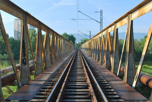 Geležinkelio Tiltas, Pavojingas, Metalas, Neužtikrintas, Bulgarija, Ilgai, Traukinys, Geležinkelis, Kelias