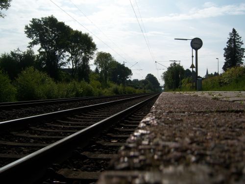 Geležinkelio Bėgiai, Traukinių Stotis, Geležinkelis, Platforma