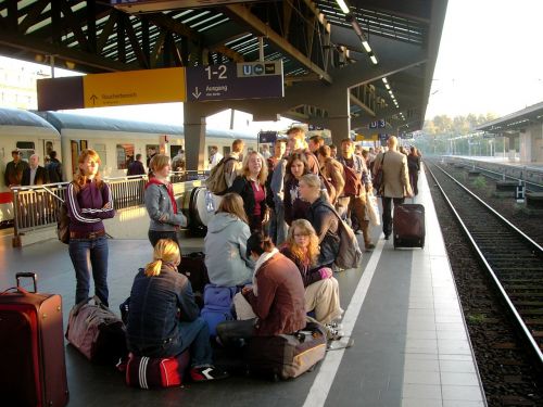 Traukinių Stotis, Platforma, Geležinkelio Bėgiai, Centrinė Stotis, Berlynas