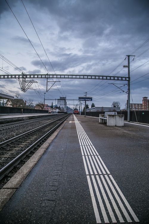 Traukinių Stotis, Trasa, Platforma, Geležinkelio Bėgiai, Traukinys, Geležinkelio Bėgiai