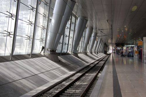 Traukinių Stotis, Perspektyva, Frankfurtas, Architektūra, Langas, Nuotolinė Stotis, Oro Uostas