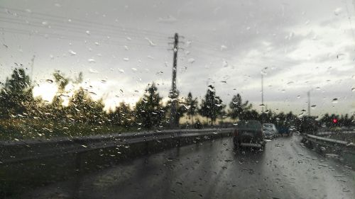 Lietus, Tehran, Saulės Šviesa, Debesys, Miesto Panorama, Greitkelis, Iranas, Gatvė, Saulėlydis, Stiklas, Automobilis