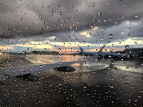 Lietus, Šlapias, Oras, Atspindys, Lėktuvas