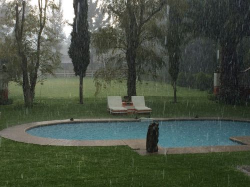 Lietus, Vanduo, Baseinas