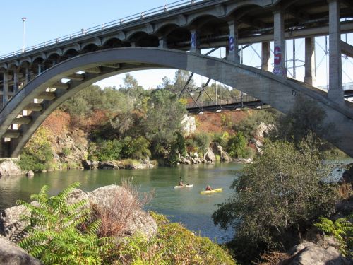 Tiltas,  Vaivorykštė & Nbsp,  Tiltas,  Folsom,  Kalifornija,  Upė,  Baidarių,  Vaivorykštės Tiltas,  Folsom California 6