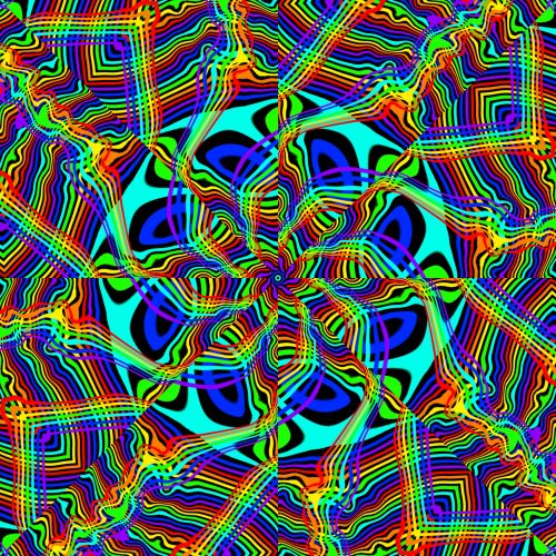 Kaleidoskopas,  Vaivorykštė,  Abstraktus,  Vaivorykštės Kaleidoskopas 5