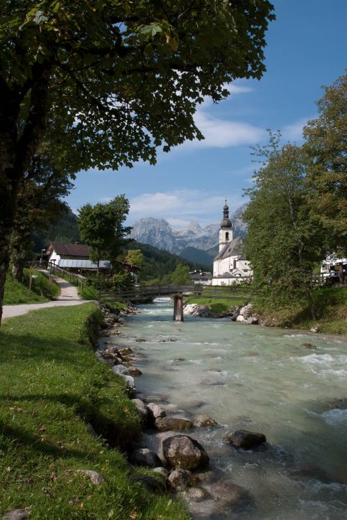 Ramsau Berchtesgaden, Alpių, Vasara, Berchtesgaden Alps, Viršutinė Bavarija
