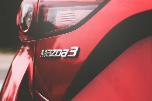 Raudona, Automobilis, Transporto Priemonė, Mazda, Bendrovė