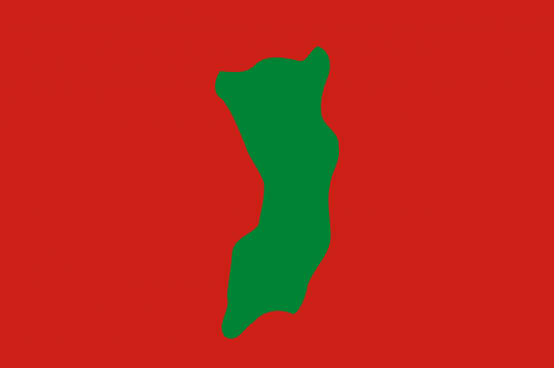 Raudona, Vėliava, Žemėlapis, Swahili, Nemokama Vektorinė Grafika