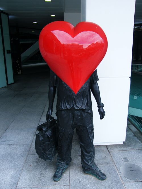 Širdis,  Statula,  Birmingemas,  Raudona Širdis