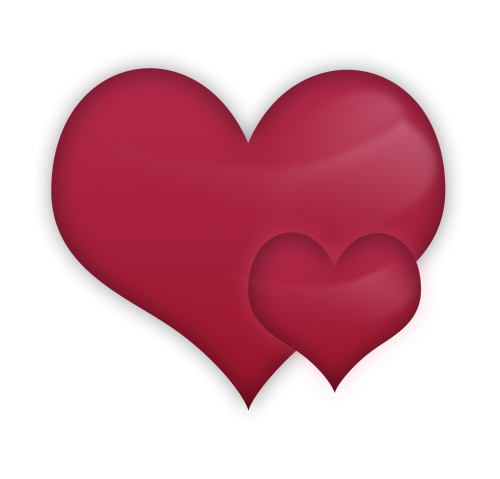 Raudona Širdis, Širdžių Pora, Meilė, Meilė, Šventosios Valentino Diena, Romantiškas, Keletą Širdžių