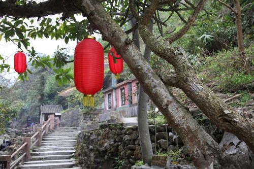 Raudonas Žibintas, Medis, Kopėčios, Xinxing, Tibetiečių Budizmo Duobė, Šventykla