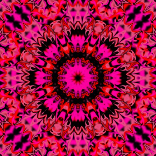 Kaleidoskopas,  Abstraktus,  Gėlė,  Raudona,  Juoda,  Rožinis,  Raudona,  Rožinis,  Ir Juodas Kaleidoskopas