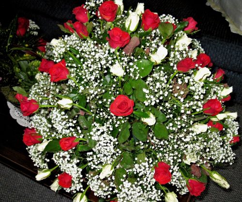Raudonos Rožės, Baltos Rožės, Kūdikio Kvėpavimas, Puokštė, Gėlės