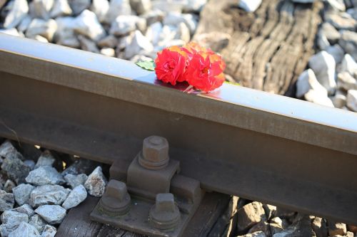 Raudonos Rožės Ant Geležinkelio, Traukinio Avarija, Vairuok Atsargiai, Tragedija, Prarastos Gyvenimo, Geležinkelio Pervaža