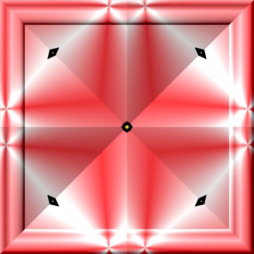 Kaleidoskopas,  Kaleidoskopinė,  Raudona,  Atspalvių,  3D,  Stiklas,  Rėmas,  Simetriškas,  Raudoni Atspalviai