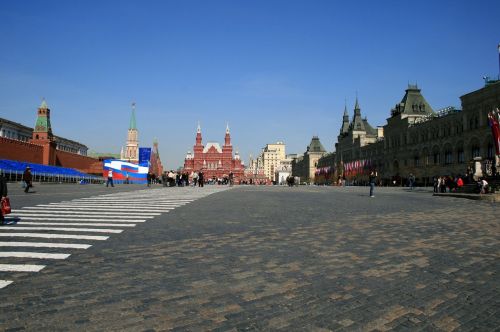 Raudonas Kvadratas, Moscow, Grindinis, Pėsčiųjų Linijos, Gumos Parduotuvė, Sudėtingas Į Teisingą, Kremliaus Siena, Didelė Atvira Vieta